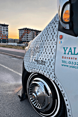 16 inch Cobra plymounth çizgili paslanmaz krom çemberli 4 Adet