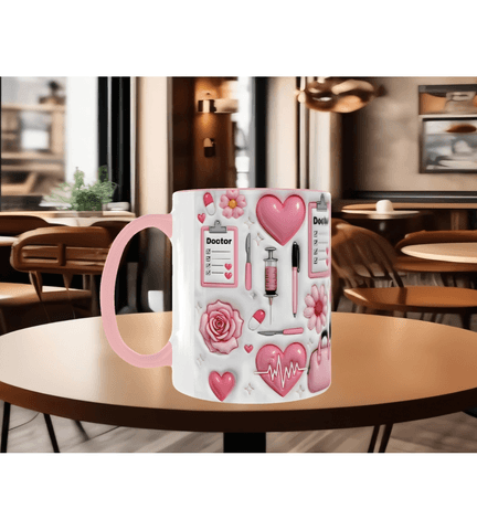 Kişiye özel DOCTOR DOKTOR baskı kaliteli porselen kupa