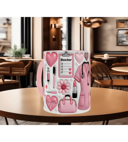 Kişiye özel DOCTOR DOKTOR baskı kaliteli porselen kupa