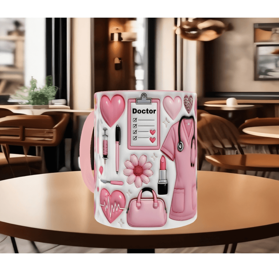 Kişiye özel DOCTOR DOKTOR baskı kaliteli porselen kupa