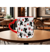 eros kalp aşk sevgililer günü özel porselen kupa