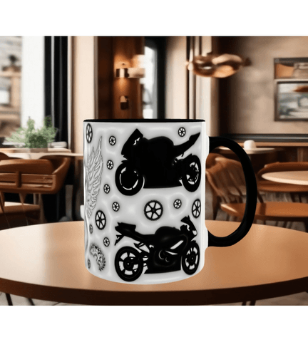 Moto , motor , moto racing , motor tutkunlarına özel baskı porselen kupa