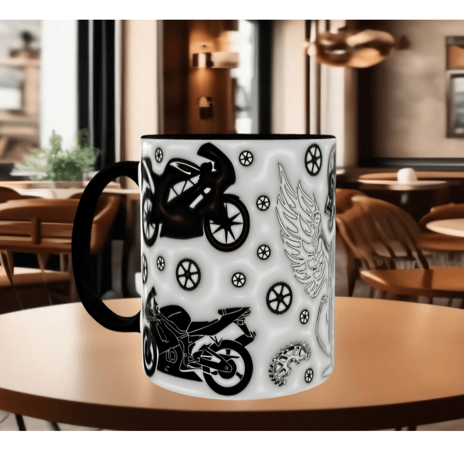 Moto , motor , moto racing , motor tutkunlarına özel baskı porselen kupa