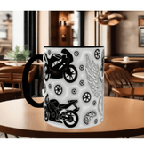 Moto , motor , moto racing , motor tutkunlarına özel baskı porselen kupa