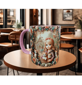 Sevimli kedi yavruları kaliteli porselen kupa