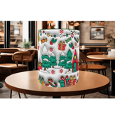 Karlı orman, yılbaşı, christmas kaliteli porselen kupa