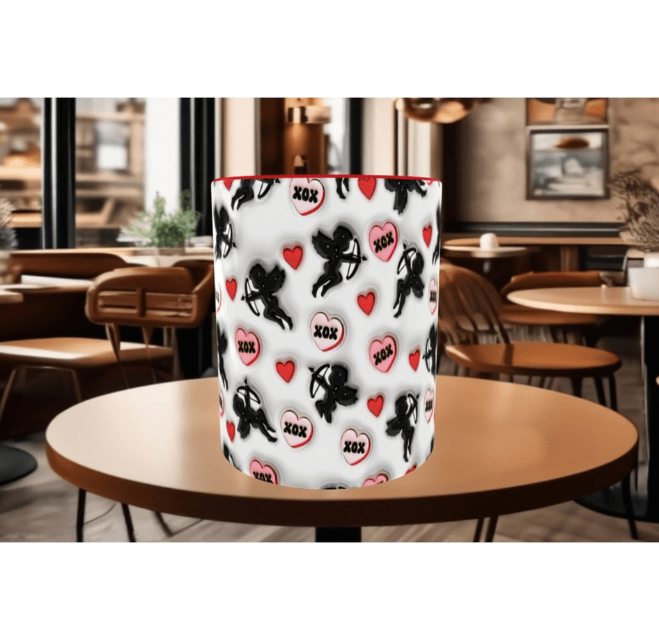 Eros, aşk meleği, sevgili kaliteli porselen kupa