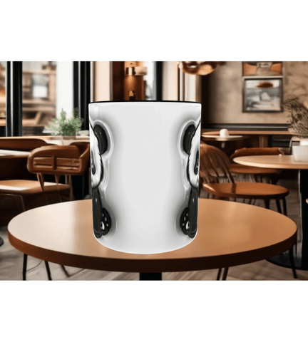 Sevimli panda kaliteli porselen kupa