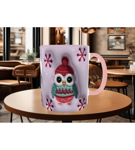 Sevimli penguen kaliteli porselen kupa