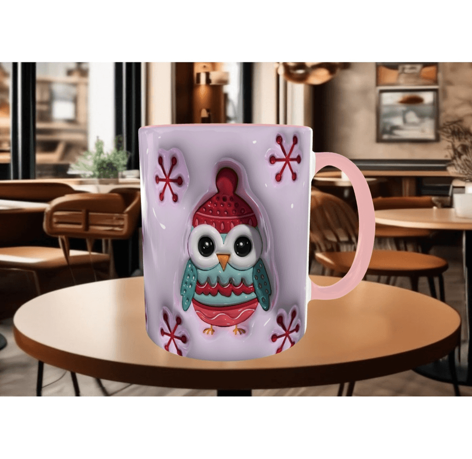 Sevimli penguen kaliteli porselen kupa