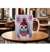 Sevimli penguen kaliteli porselen kupa