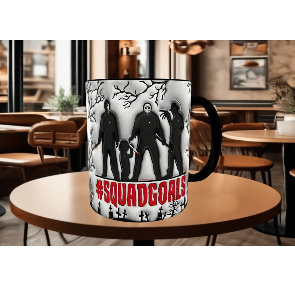 Katil, chucky, freddy, jason halloween kaliteli porselen kupa