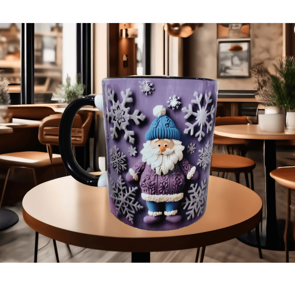 Noel baba yılbaşı kaliteli porselen kupa