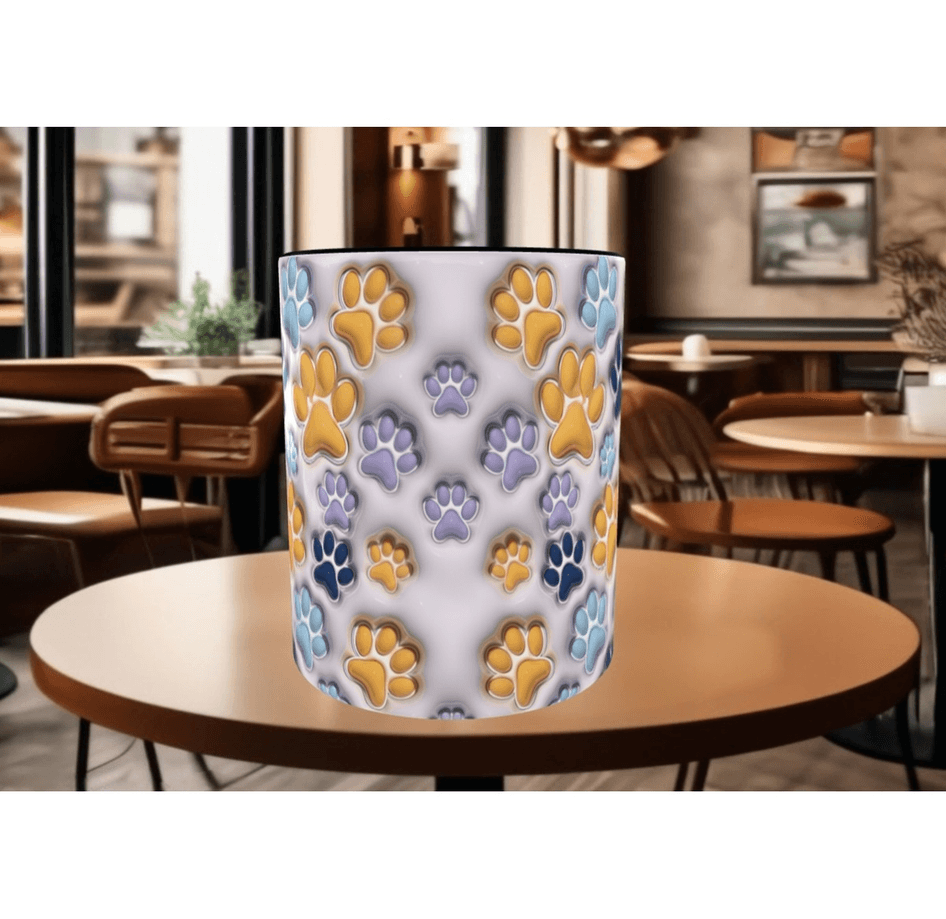 Patili dostum kedi, köpek kaliteli porselen kupa