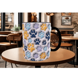 Patili dostum kedi, köpek kaliteli porselen kupa