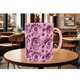 Nazar, göz, fatma ana eli kaliteli porselen kupa