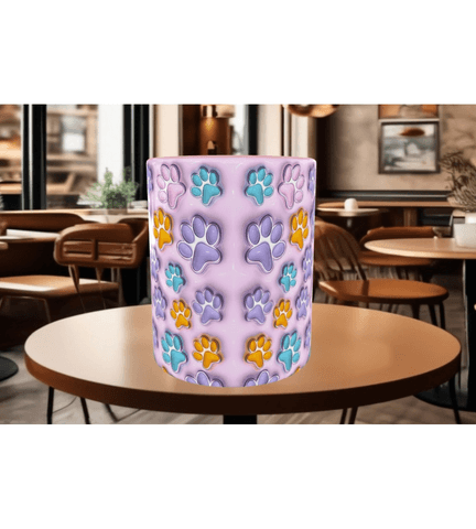 Patili dostum kedi köpek kaliteli porselen kupa