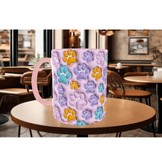 Patili dostum kedi köpek kaliteli porselen kupa