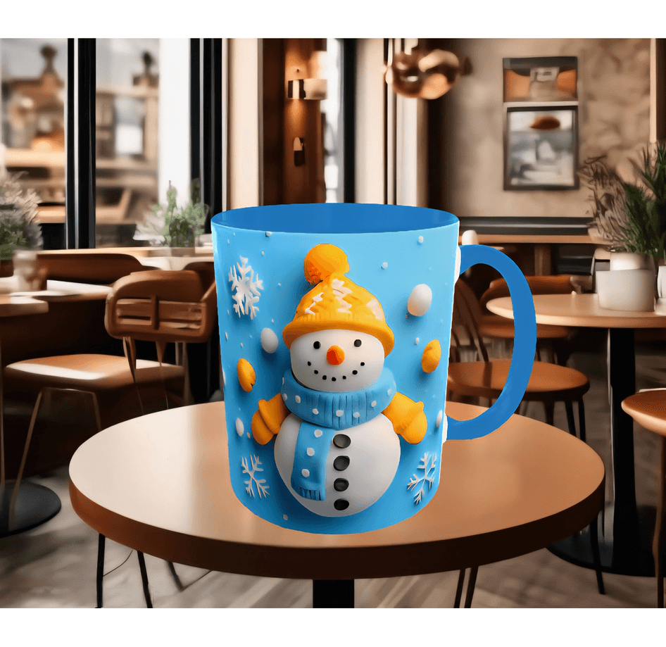 Kardan adam kaliteli porselen kupa