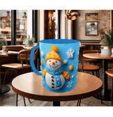 Kardan adam kaliteli porselen kupa