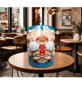 Deniz yıldızı, deniz kabuğu kaliteli porselen kupa