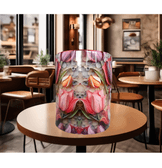 Laleler çiçek desenli kaliteli porselen kupa