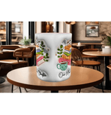 Kahve, kitap, huzur kaliteli porselen kupa