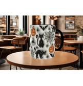 Kara kedi halloween baskı hediyelik kaliteli porselen kupa