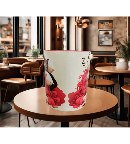 Uyanamıyan, uykucu, uyku, kedi kaliteli porselen çay kahve