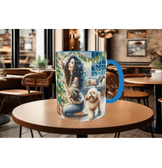 Huzur, doğa, hayvan, köpek çay kahve kaliteli hediyelil porselen kupa