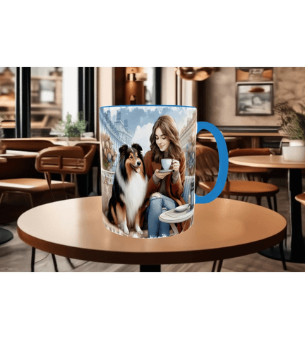 Huzur, doğa, hayvan, köpek çay kahve kaliteli hediyelil porselen kupa