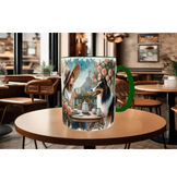 Huzur, doğa, hayvan, köpek çay kahve kaliteli hediyelil porselen kupa