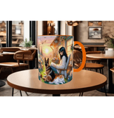 Huzur, doğa, hayvan, köpek çay kahve kaliteli hediyelil porselen kupa