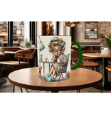 Uyanamıyan, uykucu, uyku, kedi çay kahve porselen hediyelik kupa