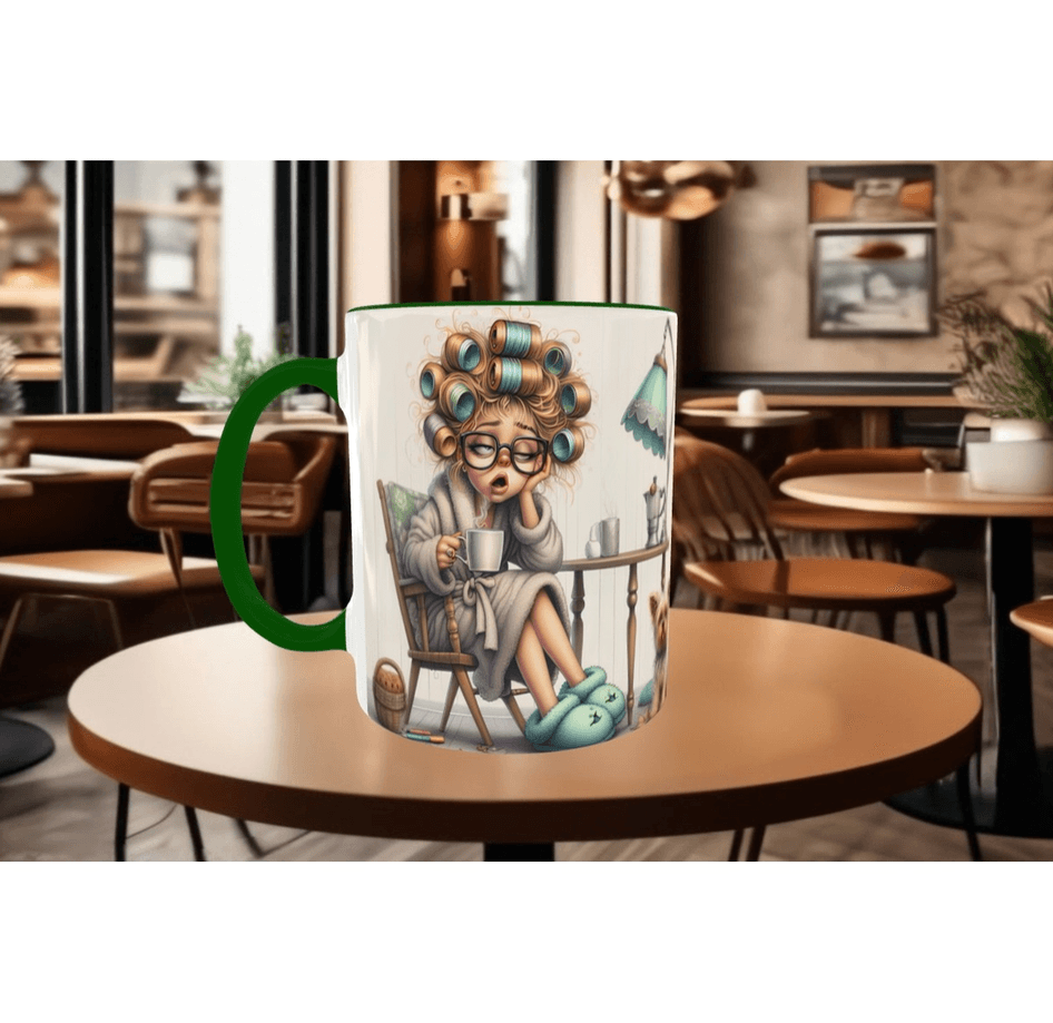 Uyanamıyan, uykucu, uyku, kedi çay kahve porselen hediyelik kupa