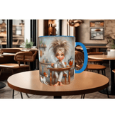 Uyanamıyan, uykucu, uyku, kedi çay kahve porselen hediyelik kupa