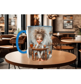 Uyanamıyan, uykucu, uyku, kedi çay kahve porselen hediyelik kupa