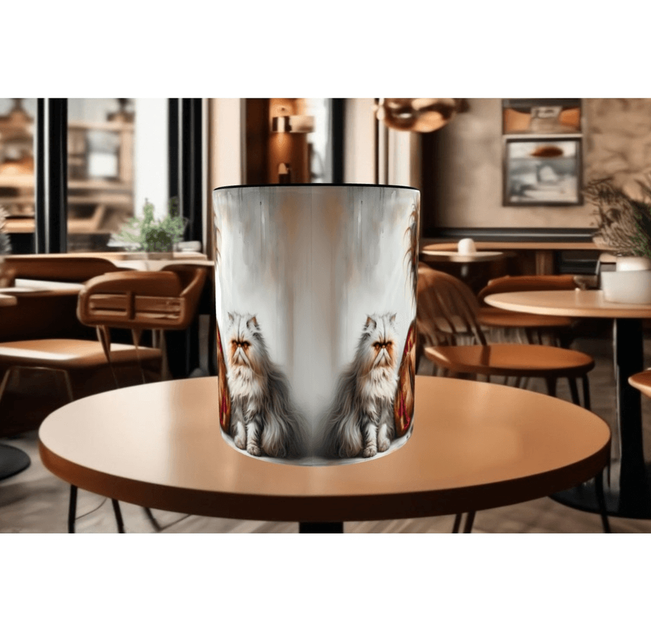 Uyanamıyan, uykucu, uyku, kedi çay kahve porselen hediyelik kupa