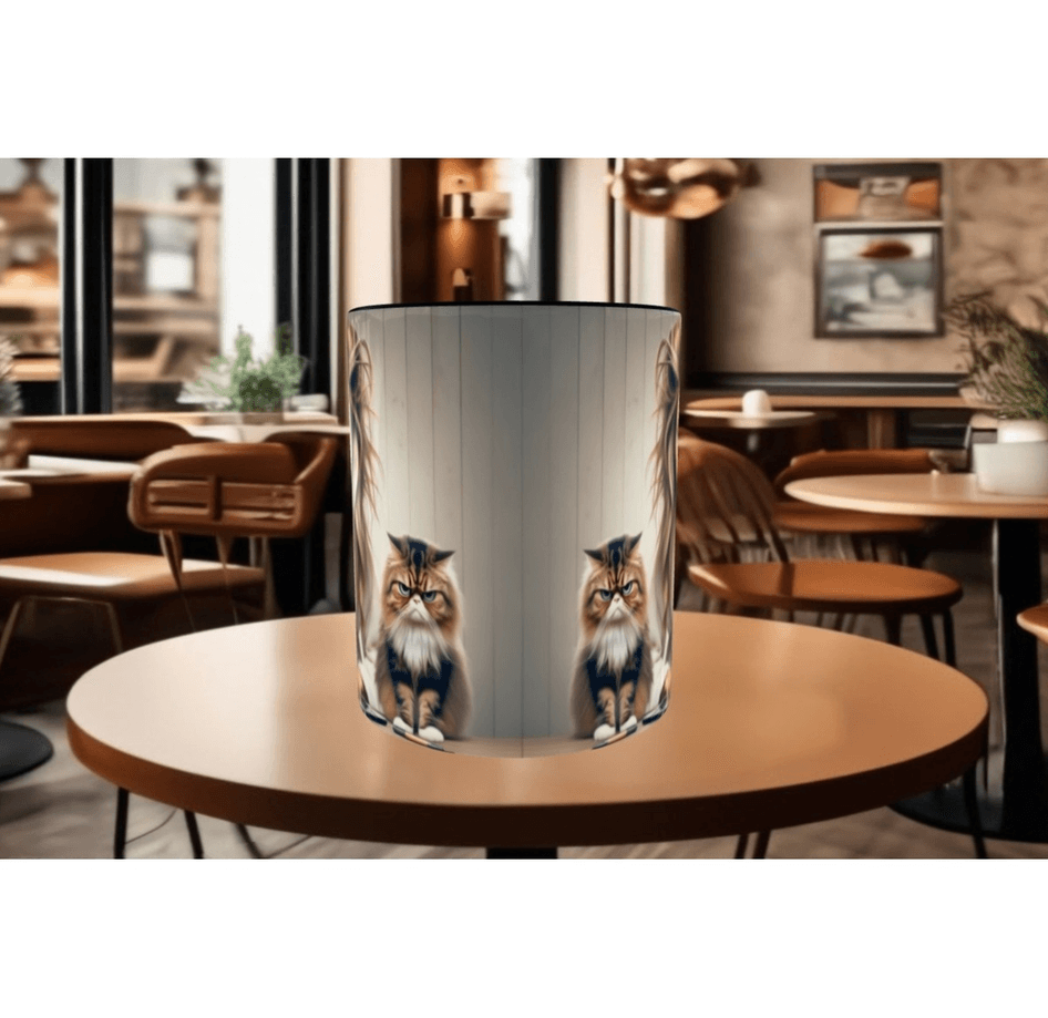 Uyanamıyan, uykucu, uyku, kedi çay kahve porselen hediyelik kupa