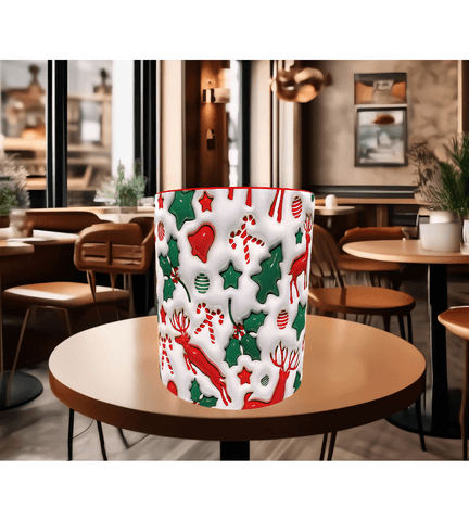 Geyik yılbaşı noel christmas baskı hediyelik kaliteli porselen kupa