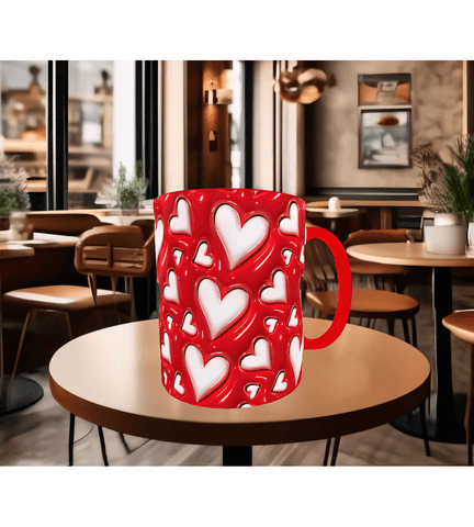 Sihirli kalpler sevgililer günü baskı hediyelik kaliteli porselen kupa