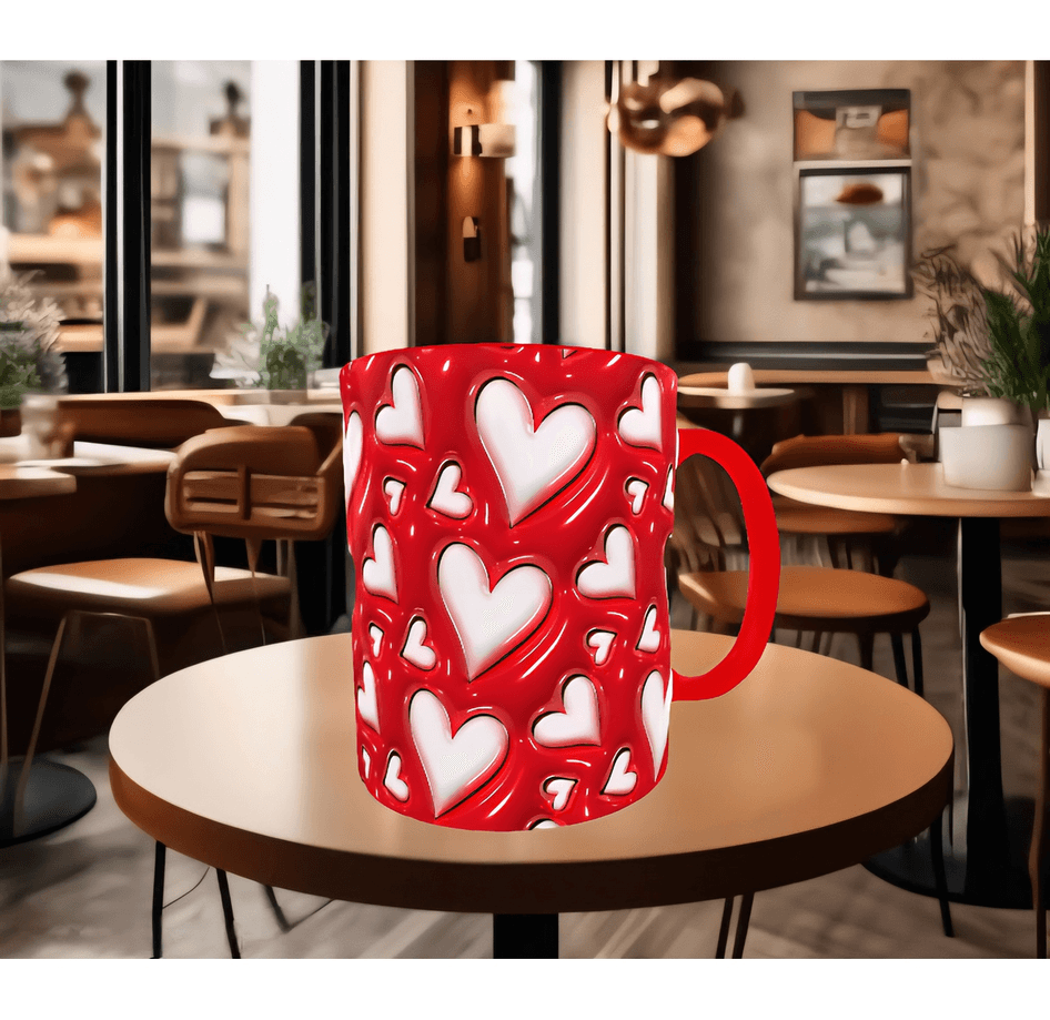 Sihirli kalpler sevgililer günü baskı hediyelik kaliteli porselen kupa