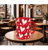 Sihirli kalpler sevgililer günü baskı hediyelik kaliteli porselen kupa