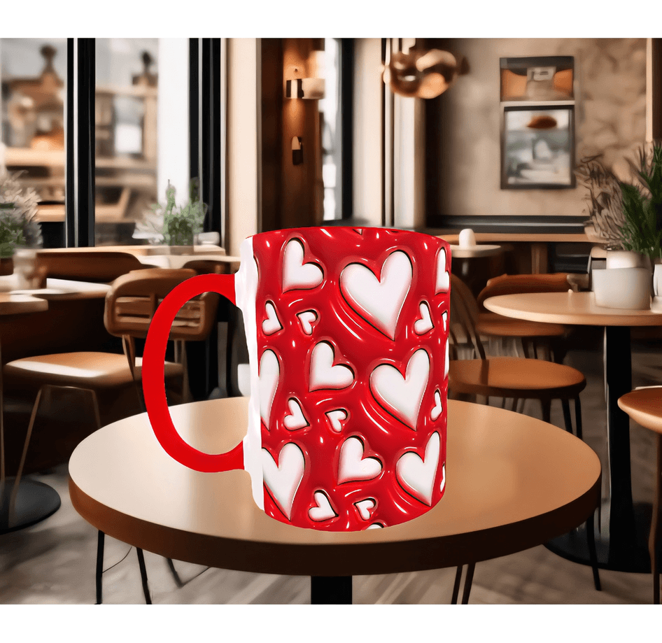 Sihirli kalpler sevgililer günü baskı hediyelik kaliteli porselen kupa