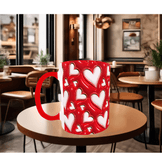 Sihirli kalpler sevgililer günü baskı hediyelik kaliteli porselen kupa