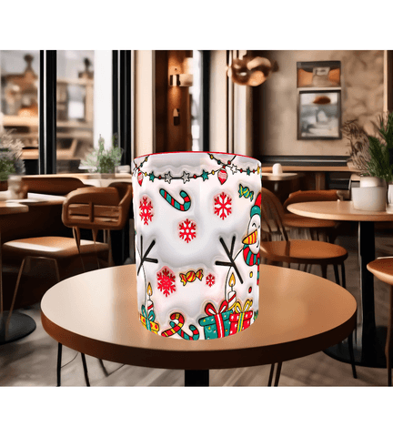 Kardan adam yılbaşı christmas baskı hediyelik kaliteli porselen kupa