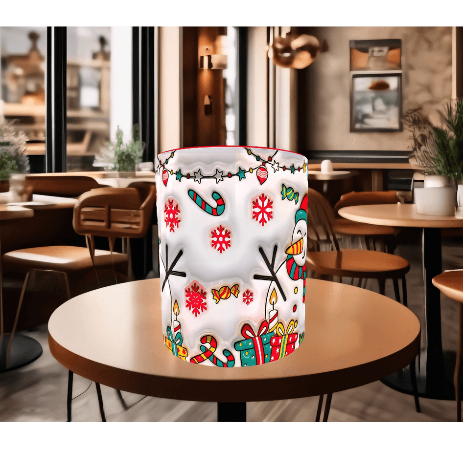 Kardan adam yılbaşı christmas baskı hediyelik kaliteli porselen kupa