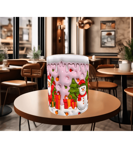 Kardan adam noel baba yılbaşı baskı hediyelik kaliteli porselen kupa