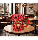 Patron kız baskı hediyelik kaliteli porselen kupa