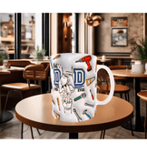 Babalar günü özel baskı hediyelik kaliteli porselen kupa